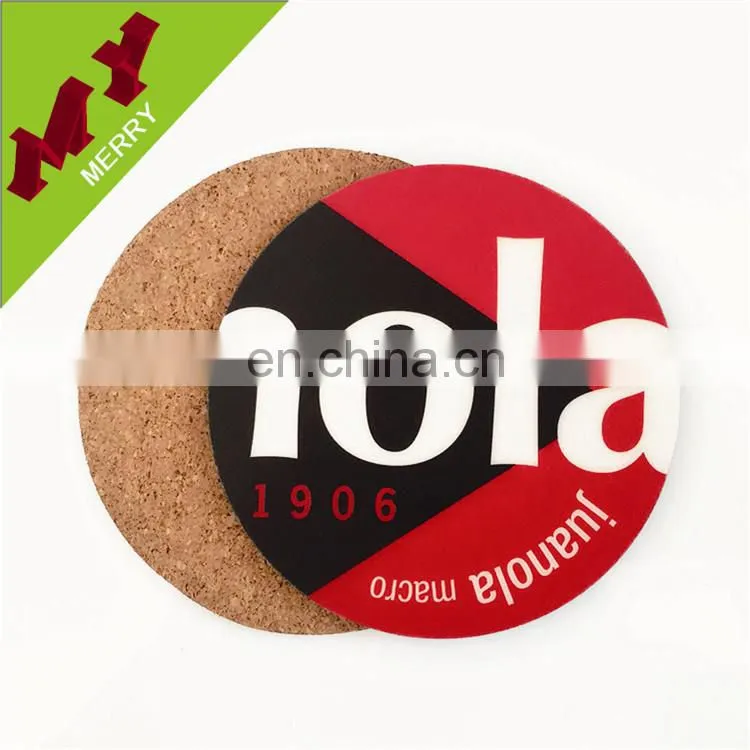 Anti-slip & waterproof oem wood coaster / wooden mat