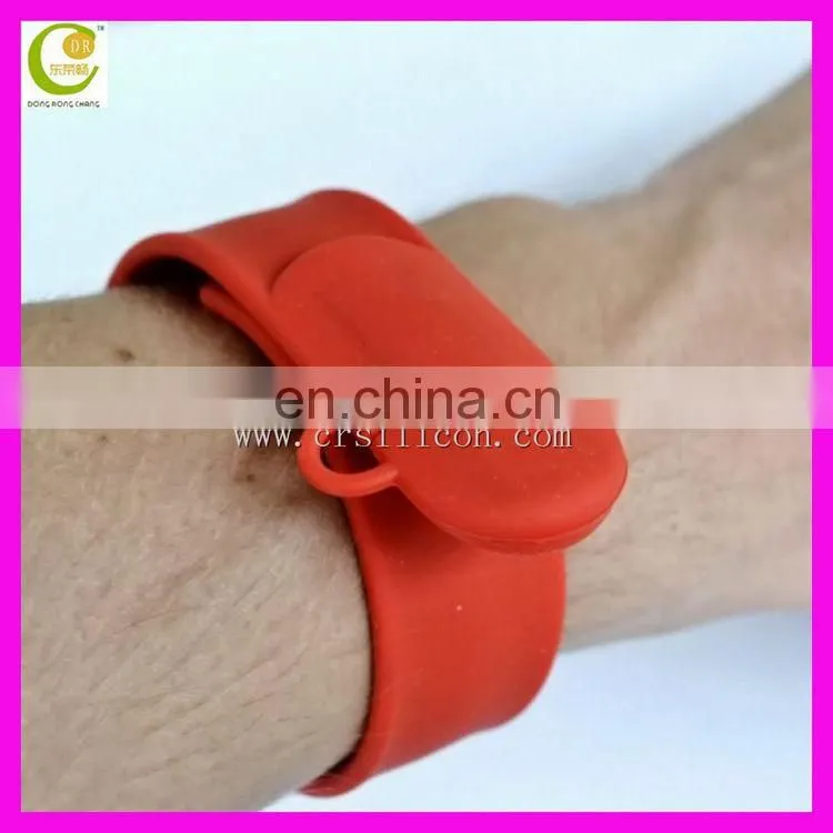 Promotion Gift Christmas Present Colorful Silicon Wristband/ Bracelet Usb Flash Drive