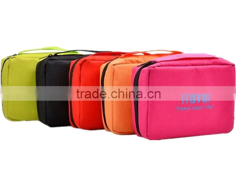 Portable Toiletry Bag Wash Bag Bathroom Hanging Bag Travel Bag Zipper Storage Bag Drawer Dividers Cosmetic Makeup Pouch with Mu