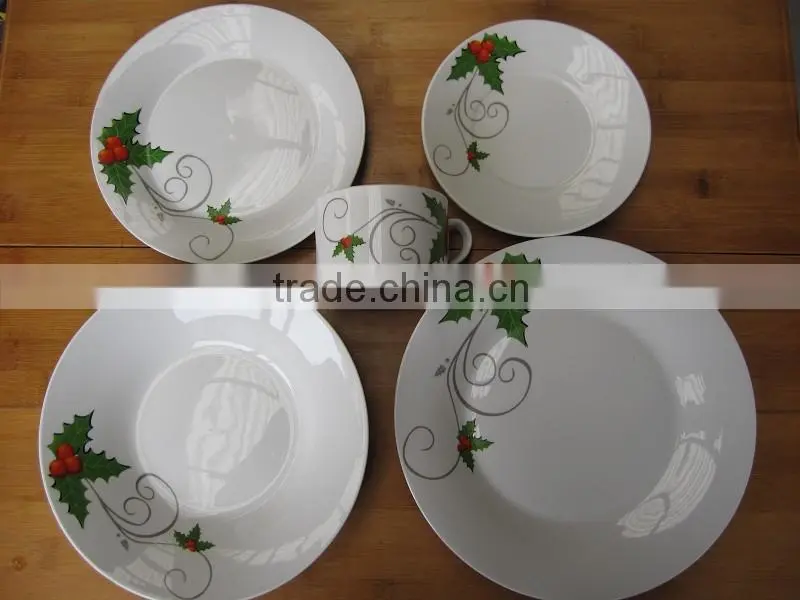 Best Selling 20 Pcs White Porcelain Dinner Set