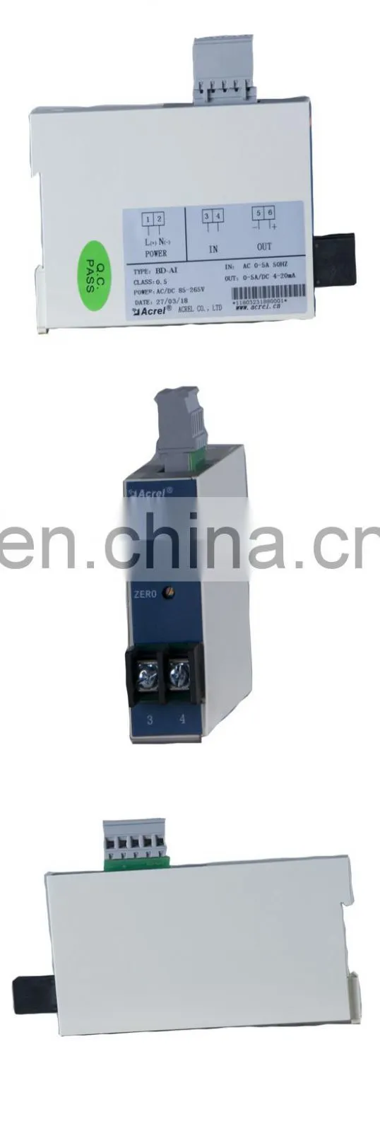 Single phase current transducer BD-AI/C with RS485 communication