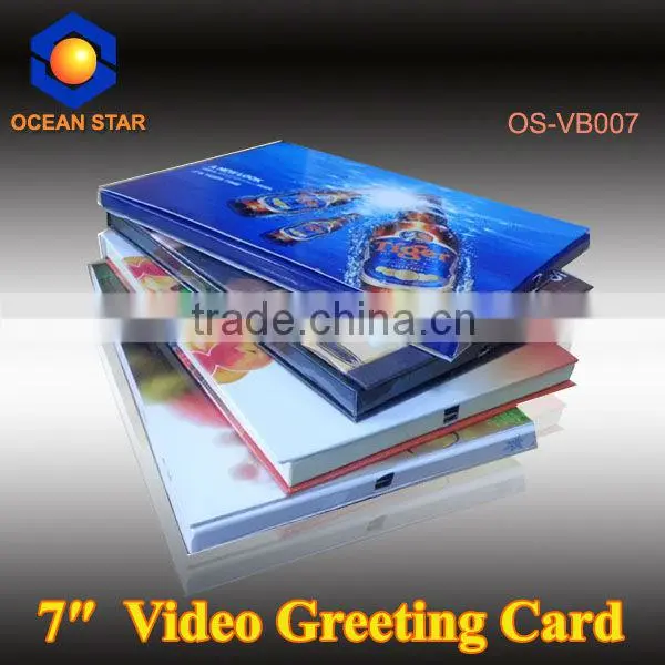 LCD Video 7 inch Photo Pictures Sound Greeting Card Gift Brochure Cards