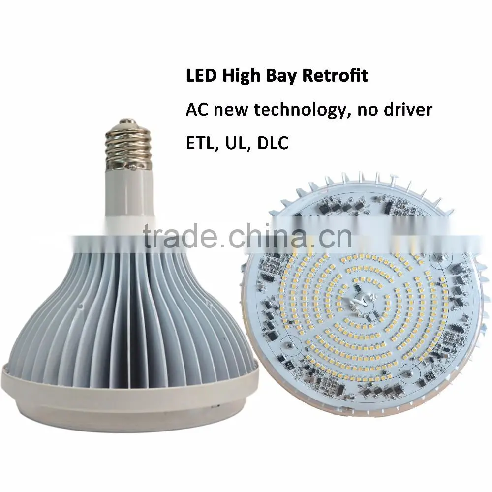 Aluminum housing and heat sink finning LED linear high bay light