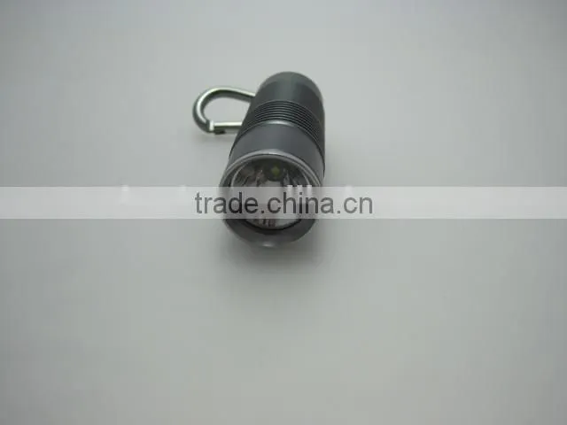 Aluminium mini Cree led flashlight keychain led flashlight torch