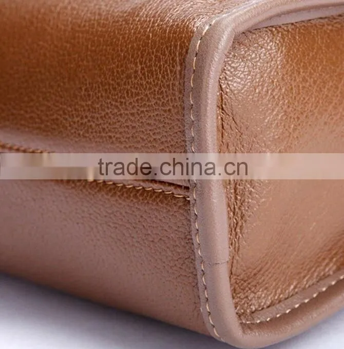 fancy real leather business computer bag