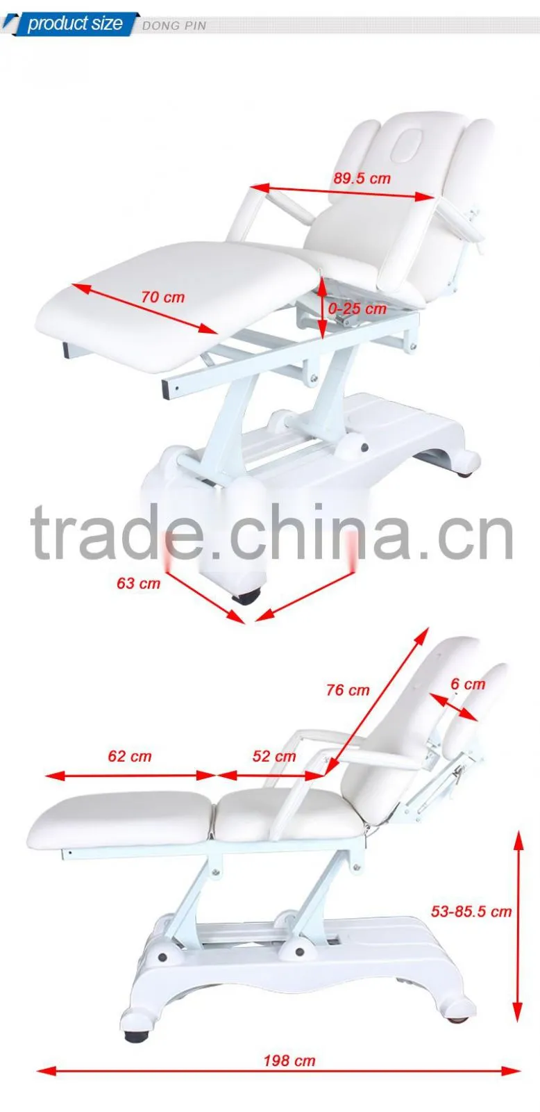 beauty salon facial massage bed in furniture