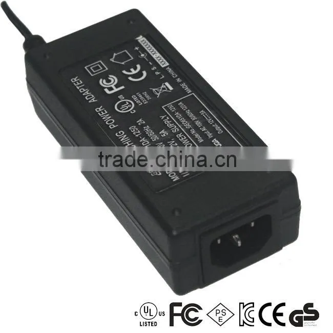 US/UK/EU/AU Plug 12V 5A 60W ac/dc power supply Adapter with CE,FCC,UL,CUL