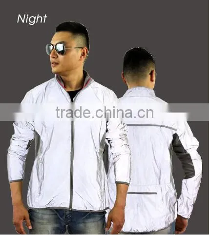 Grey Reflective Sport Jacket for Man