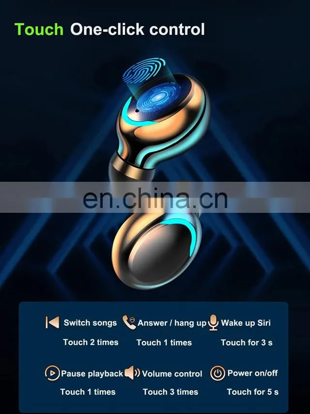 2020 Hot Selling True BT 5.0 Wireless F9 Airbuds