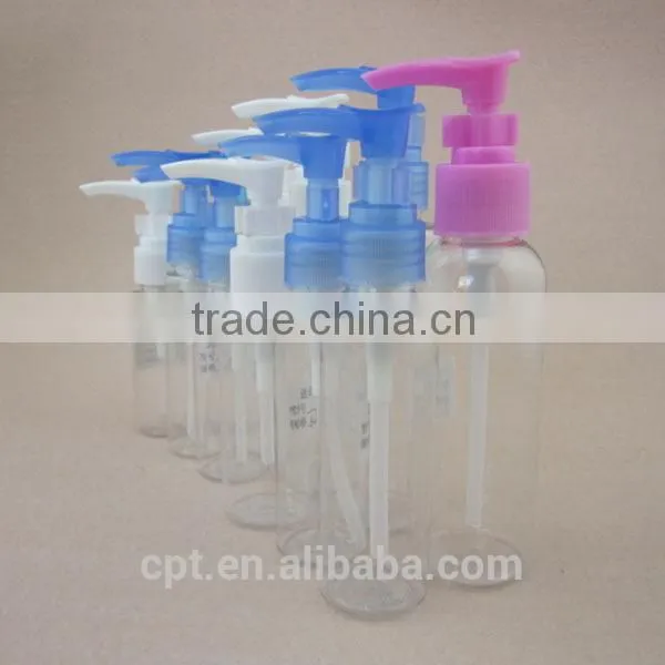100% new material 80ml plastic pet bottle with lotion pump
