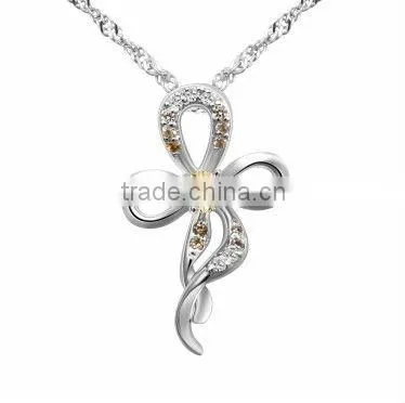 hot sell cheap metal silver jewelry garnet pendant