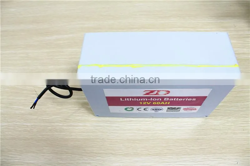 12V 60AH Lithium Ion Battery System For Home Solar Power