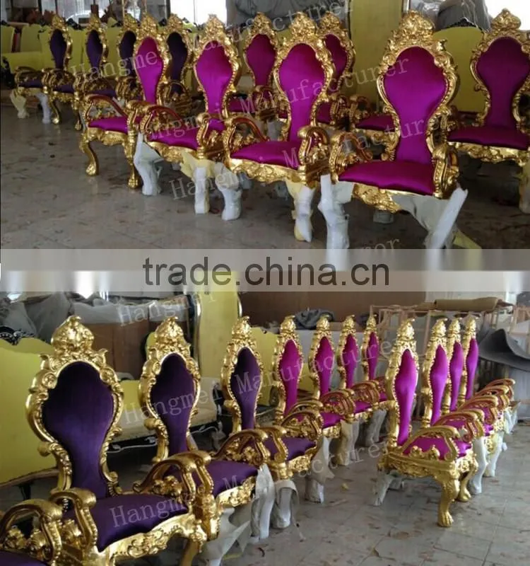 Noble Royal Wedding Throne Chairs