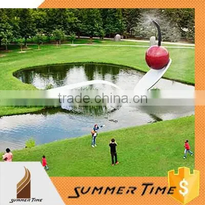 Famous garden large modern art painted metal sculpture