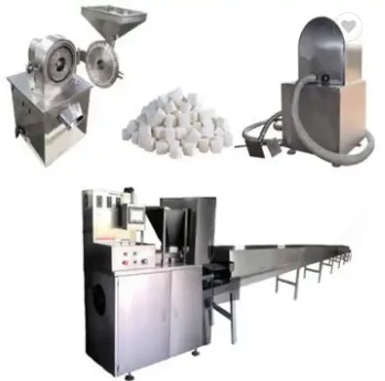 Rock Candy Crystallized Sugar Machine Sugar Cube Product Line Cubic Sugar Making Machine
