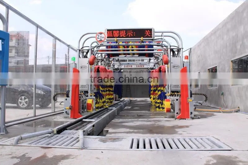 12Brushes Tunnel, Brush Car Wash, Tunnel Car Wash Equipment GT-R800 49000USD 12Brushes Wheel Wash Chassis Washing Polish