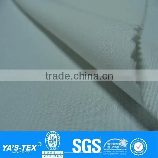 Pure White Cooldry Polyester Spandex Fabric Wholesale For Moutaineering