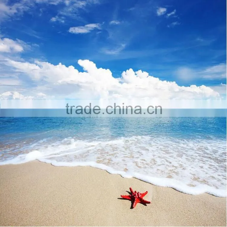 new beach 3d design ceramic floor bathroom tile