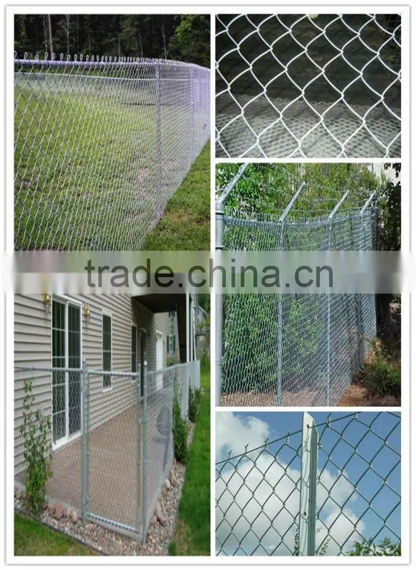 high quality and low price galvanized chain link fence
