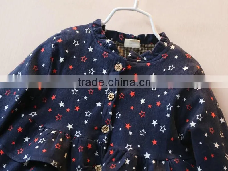 Girls Full Print Stars Kids Coats Children's Coat Spring Autumn Baby Coat Girls New Fashion Child Outwear