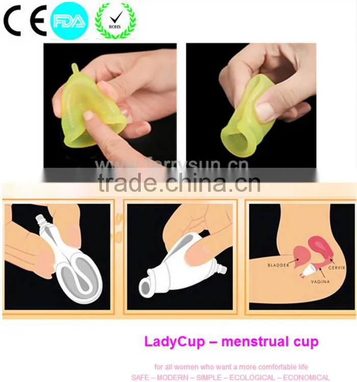 OEM feminine hygiene platinum liquid silicone medical oem menstrual cup