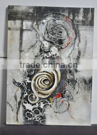 abstract oil painting for living room wall decoration, hot selling oil painting colorful, 2014 handmade oil painting