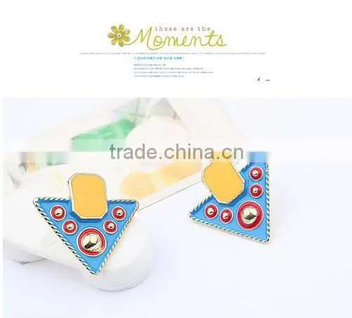 Hot fashion personality triangle stud jewelry