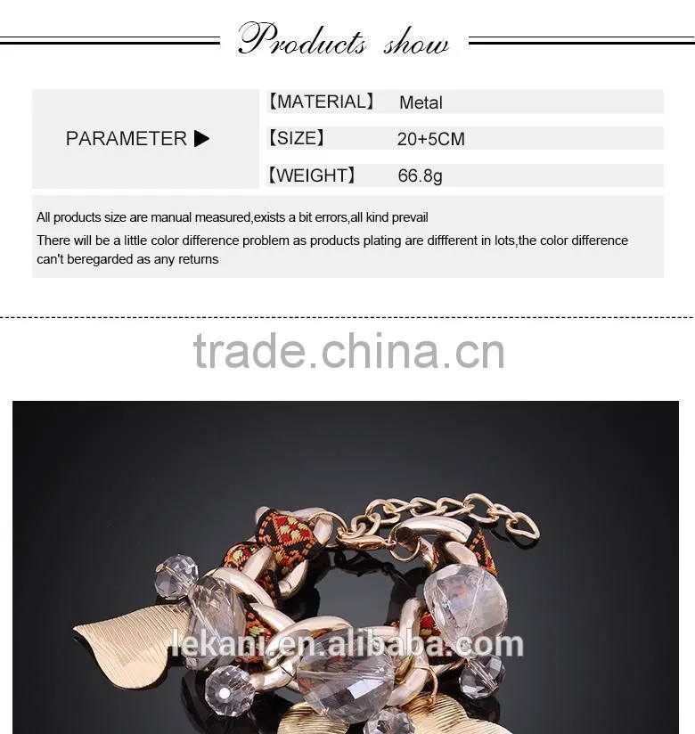 Exquisite Fashion Small Hearts Rope Metal Bracelet For Lady