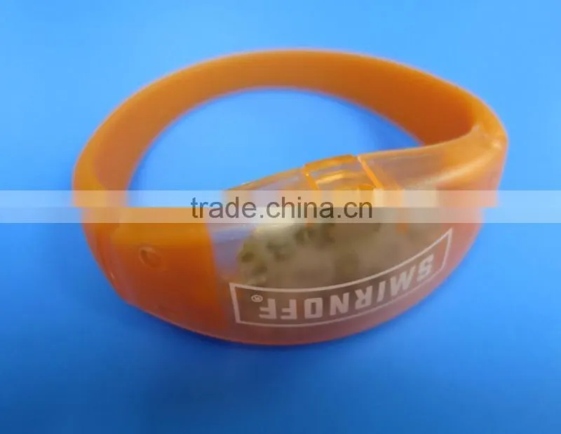 Hot Selling voice control led bracelet sound activated glow bracelet for party clubs concerts dancing christmas