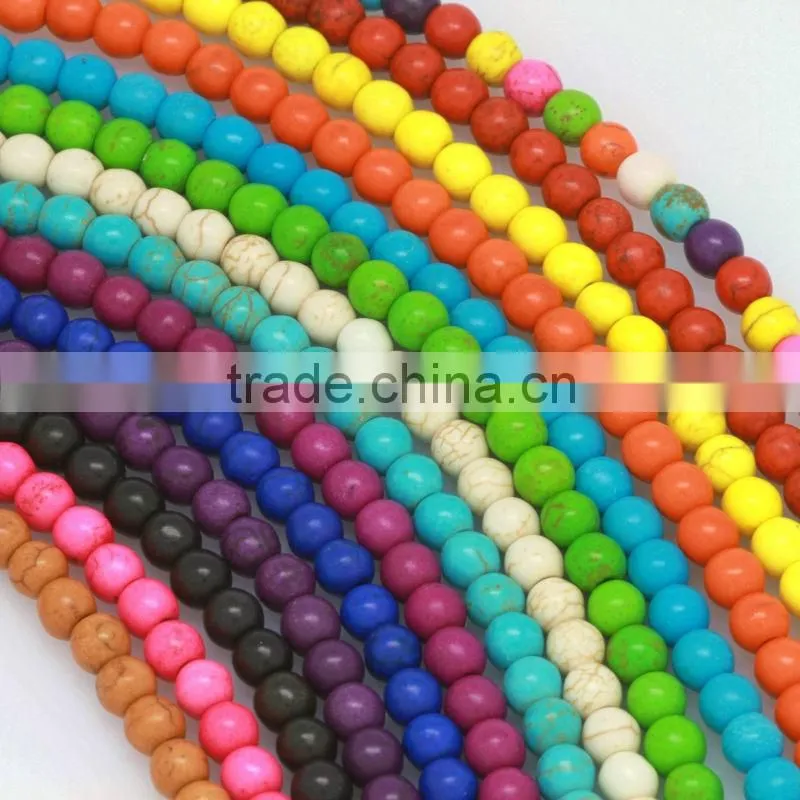 TB0430 Matte Natural Turquoise Round Beads,Matte Jewelry making beads,Dull Polished Turquoise Beads