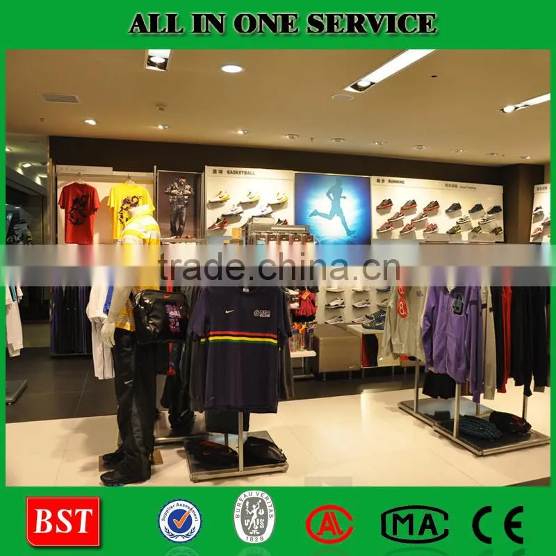 Elegant Wood Clothes Display Racks Display Counters Supplier