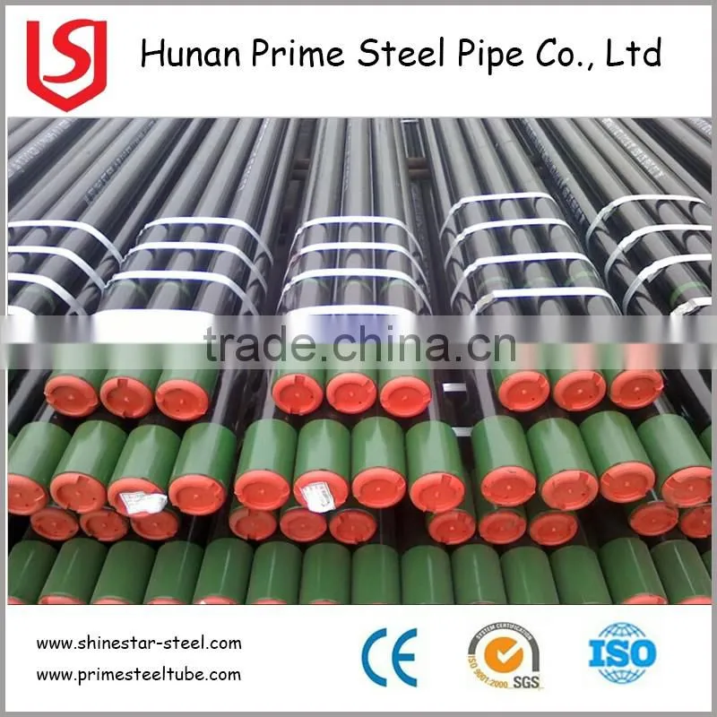 Best price for ERW carbon steel well casing lined pipe used for petrol, natural gas and coal bed gas delivery