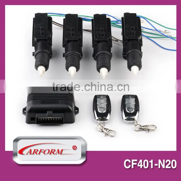Easy installed remote central locking door system for cars with metal remote LED indicator