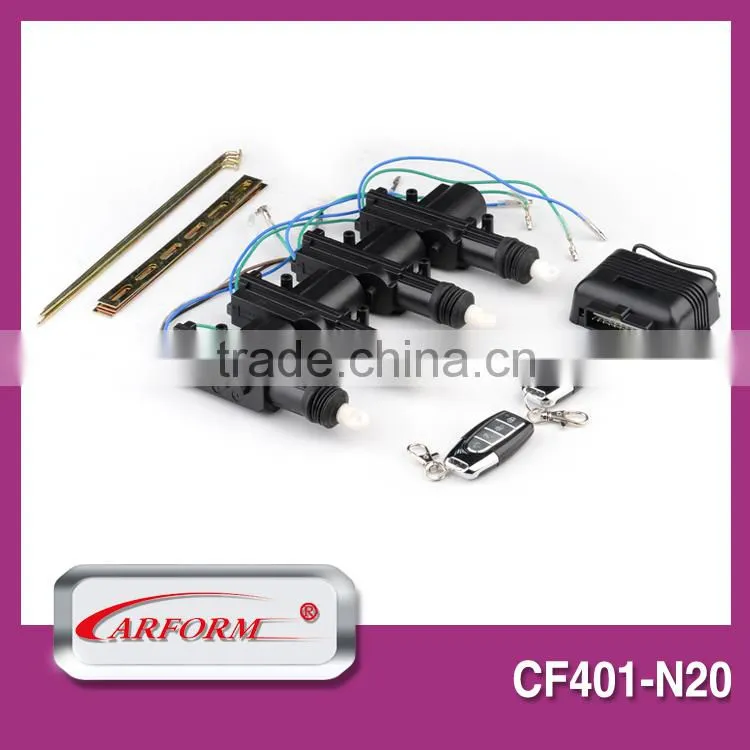 Easy installed remote central locking door system for cars with metal remote LED indicator