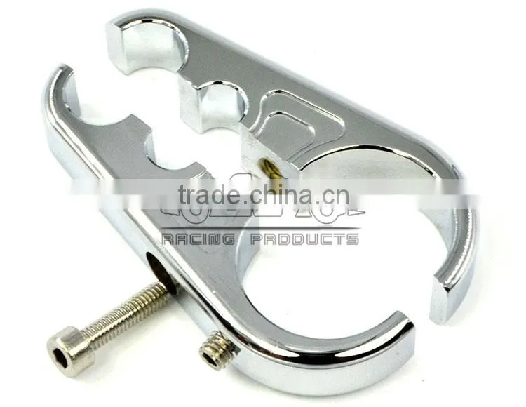 BJ-CC-002 1 inch Chrome Dual Throttle Clutch Cable Clamp handlebar For Harley Davidson