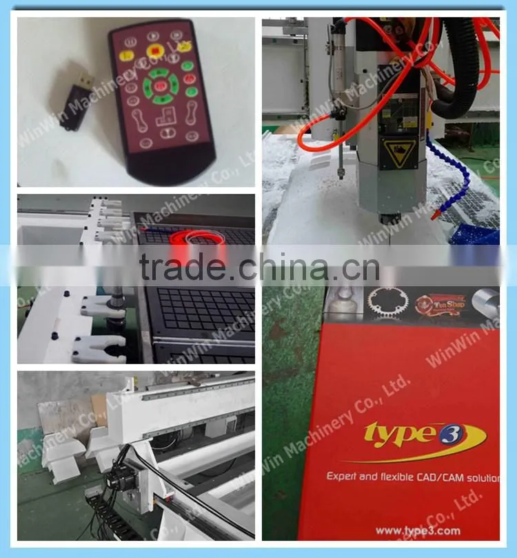 ATC Spindle 3 Axis 1300x1400mm CNC Router/ Furniture Making Equipment
