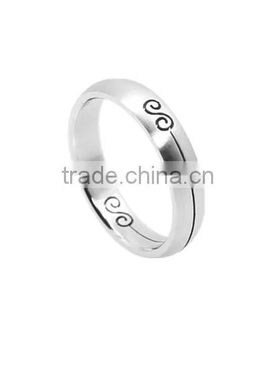 Stainless steel jewelry rings stainless steel wire cut ring