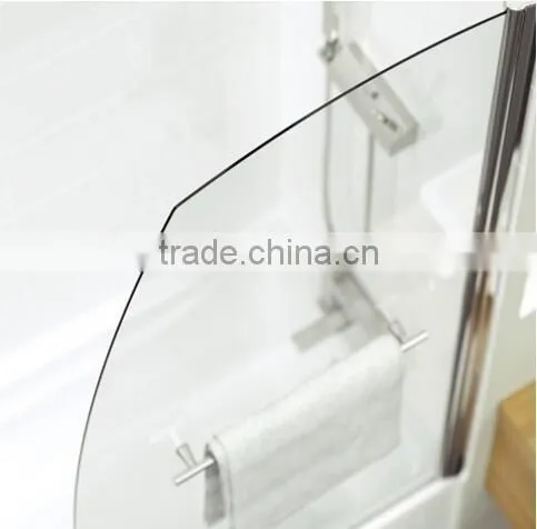 Sail bath screen,5mm toughened glass freestand bath screen