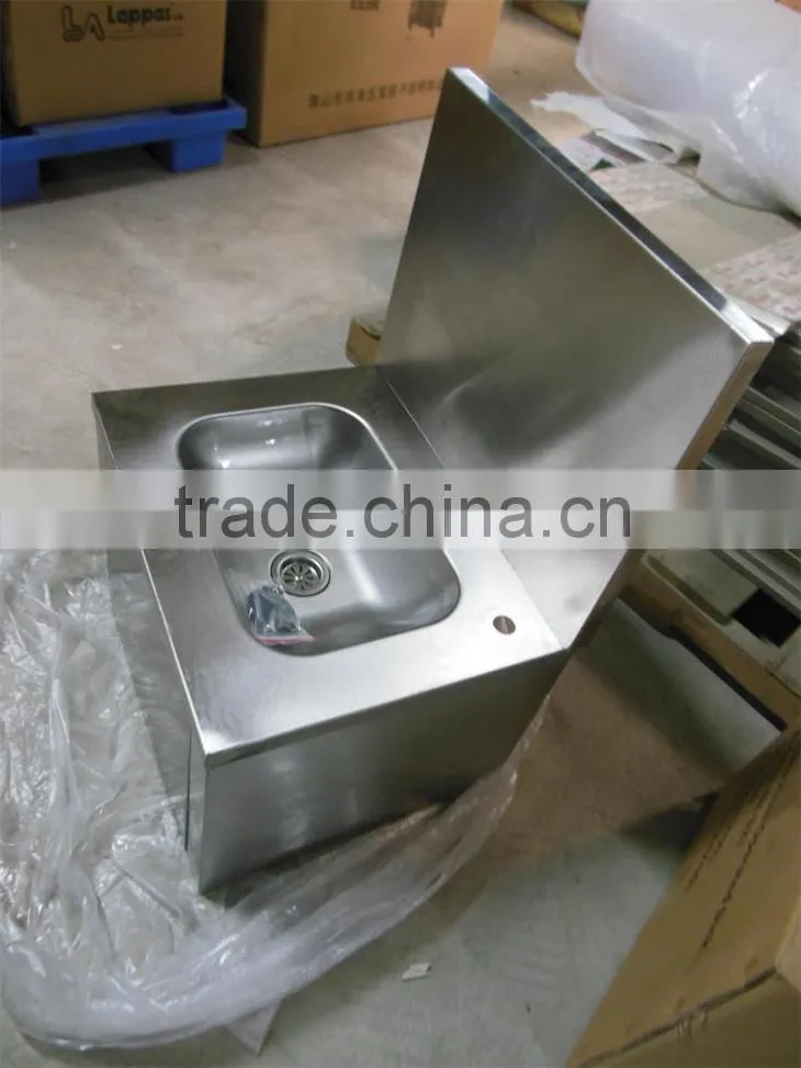 304 Grade Stainless Steel Lavabo Inox Hand Wash Basin Sink Wall Mount
