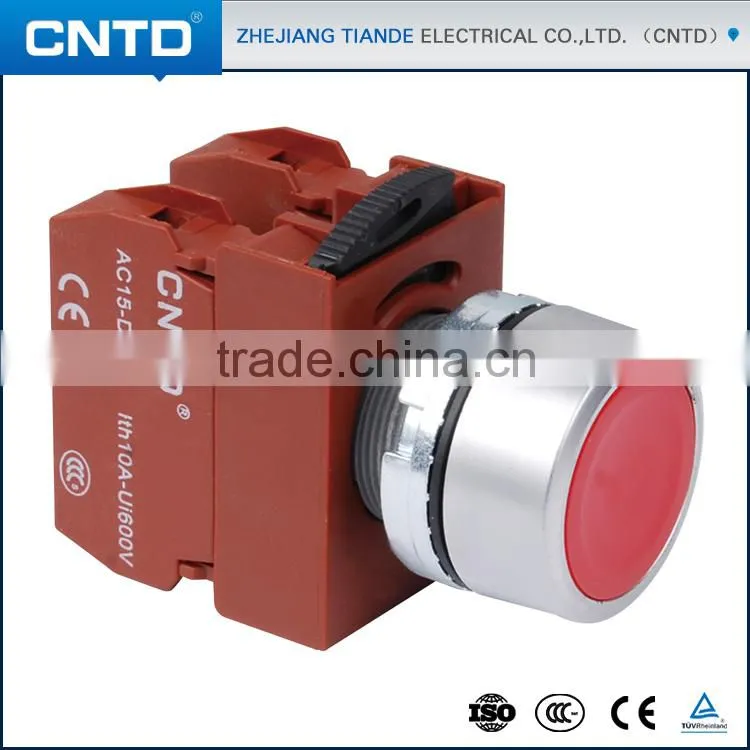 CNTD Various Color 16MM 22MM 30MM Optional Industrial Power Push Switch (C2PNF)