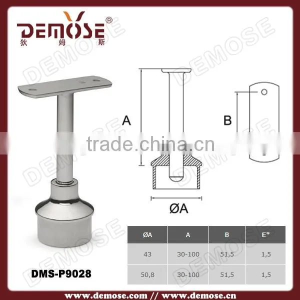 steel wall mounted bracket banister measurement galvanized steel pipe railing