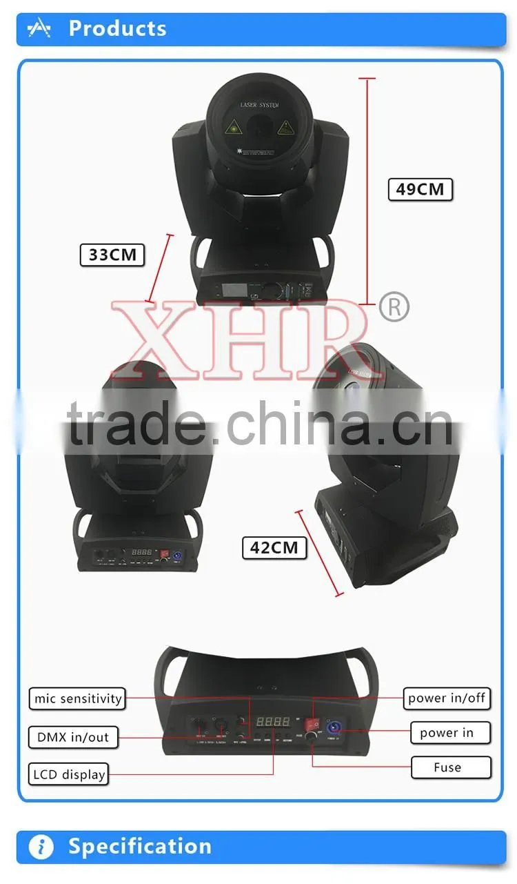 XHR new product 5 watts moving head lights,disco light price,club laser light.