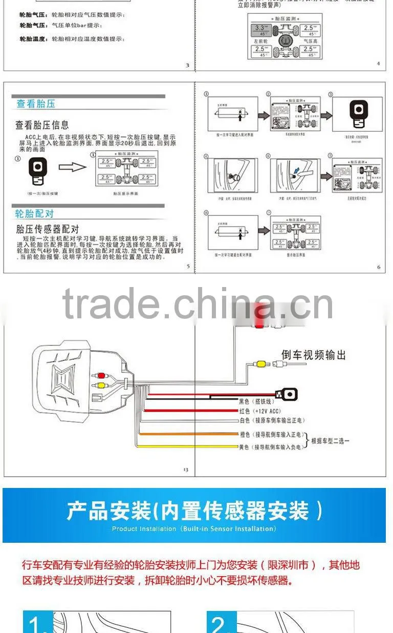 015 Shenzhen top supplier wireless DIY tire pressure monitoring system, tpms, tyre tpms with external sensor
