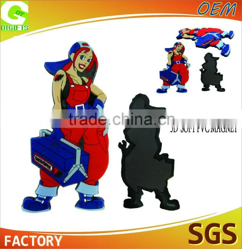 custom cheap refrigerator plastic rubber wholesale promotional car shape rubberized 3d soft pvc fridge magnet