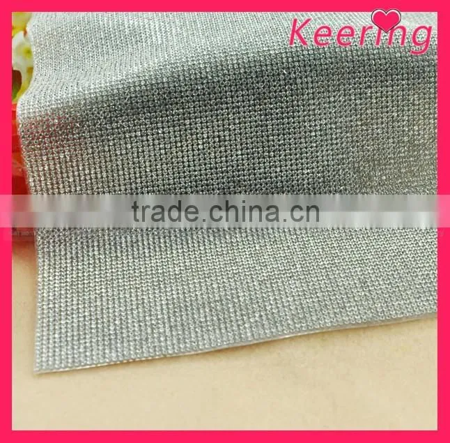 Bling Bling Hot Fix crystal rhinestone mesh For shoe decoration WRT-013