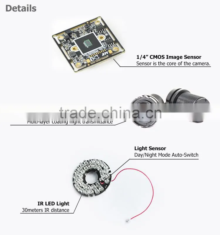 china 720p outdoor ahd night vision infrared secure cctv cam security