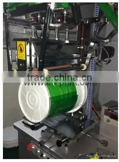 Large format bucket heat transfer machine for pails and bottles transfer printing