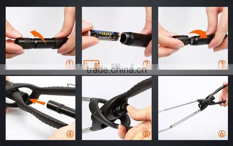Barbeque Tongs BBQ clip with warm white LED Light