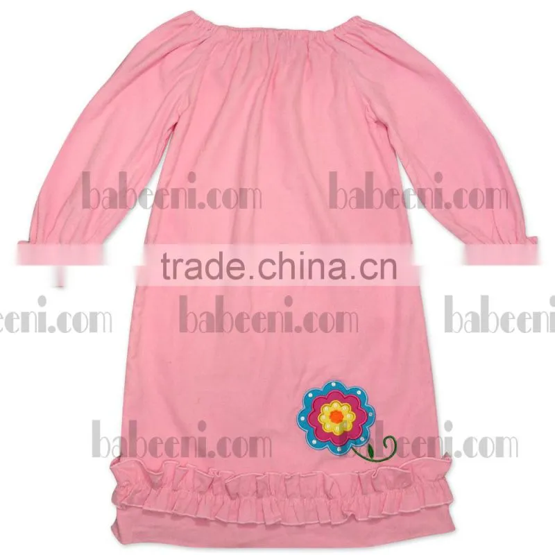 Lovely pumpkin applique knit dress for little girl