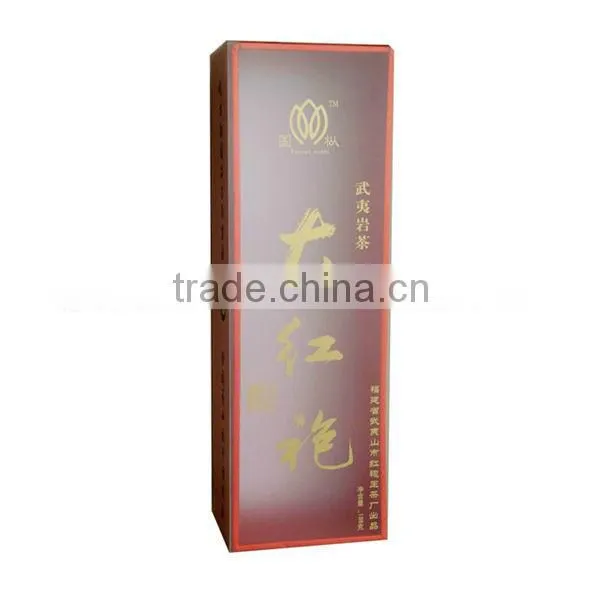 tea paper packing boxes with clear plastic cover